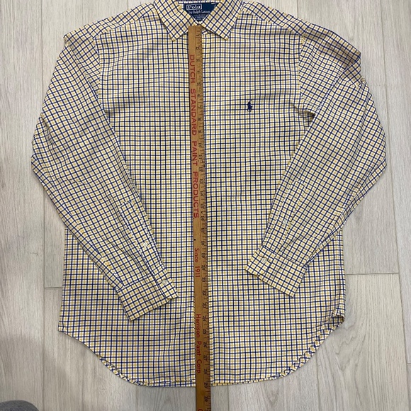 Polo by Ralph Lauren Blue & Yellow Plaid Button Down Classic Fit Mens Large - Picture 3 of 8